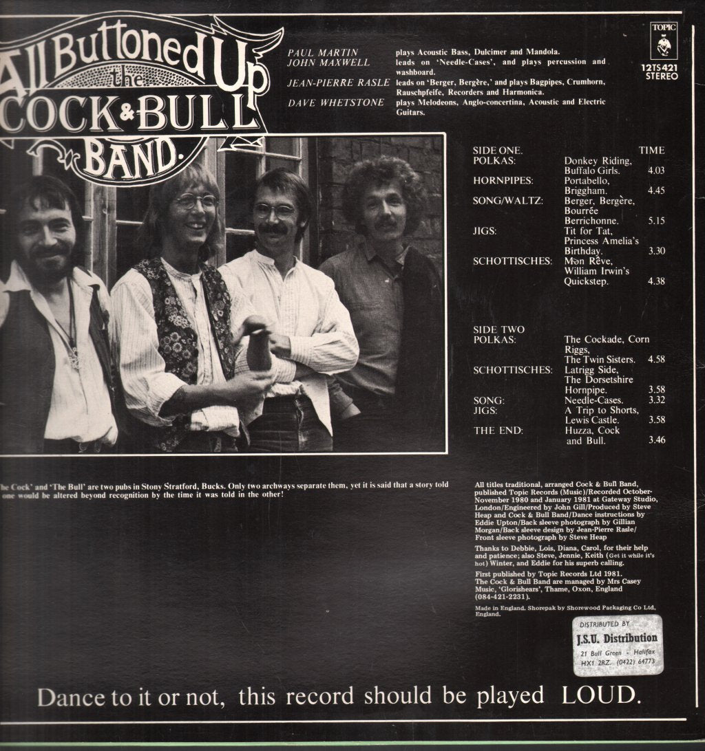 Hemlock Cock And Bull Band - All Buttoned Up - Lp
