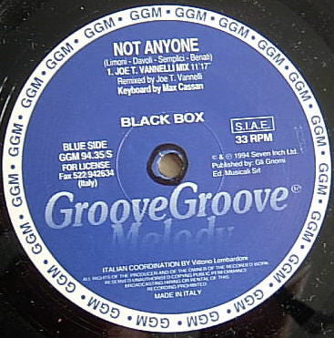 Black Box (90'S Dance Group) - Not Anyone - 12 Inch