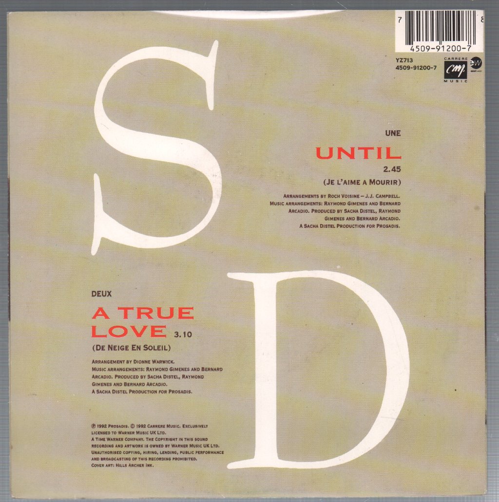 Sacha Distel - Until - 7 Inch