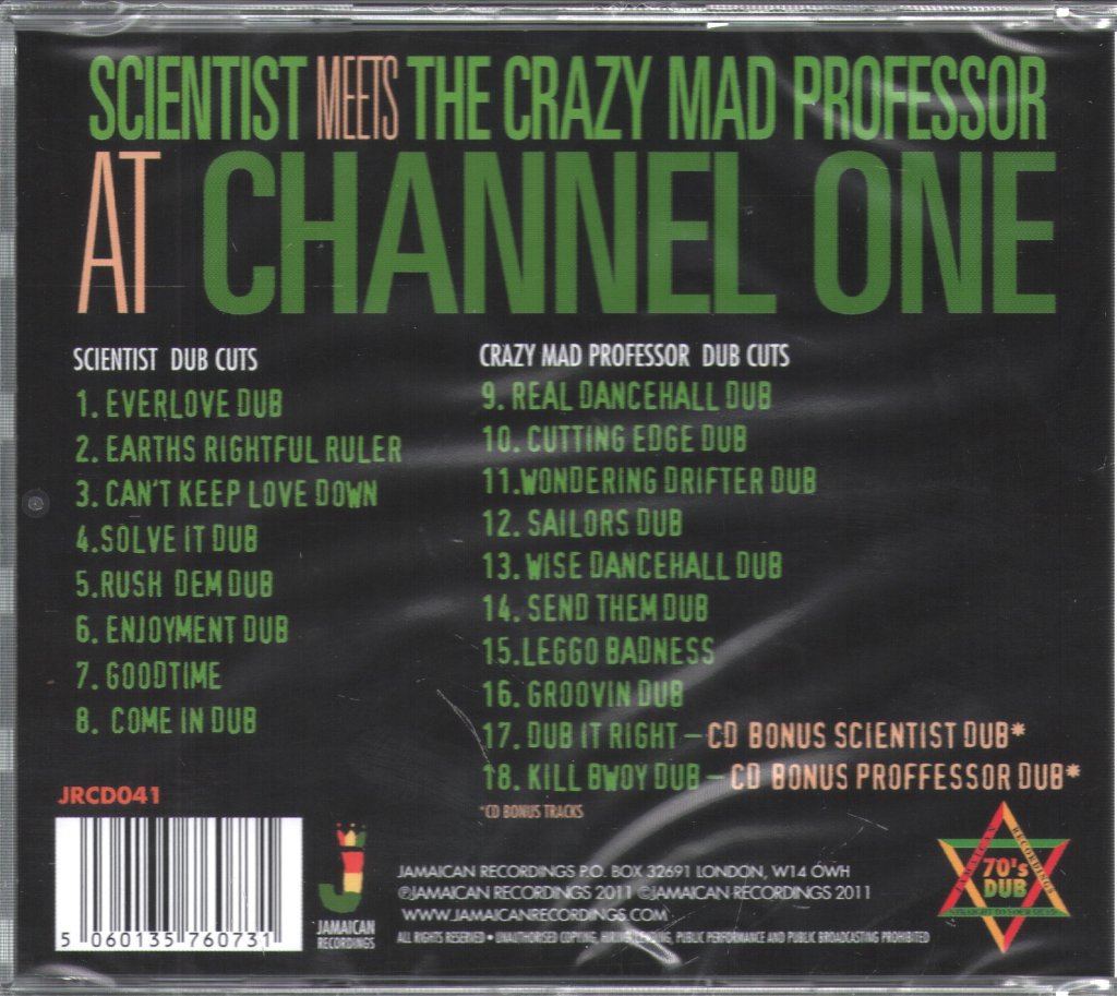 Scientist Meets The Crazy Mad Professor - At Channel One - Cd