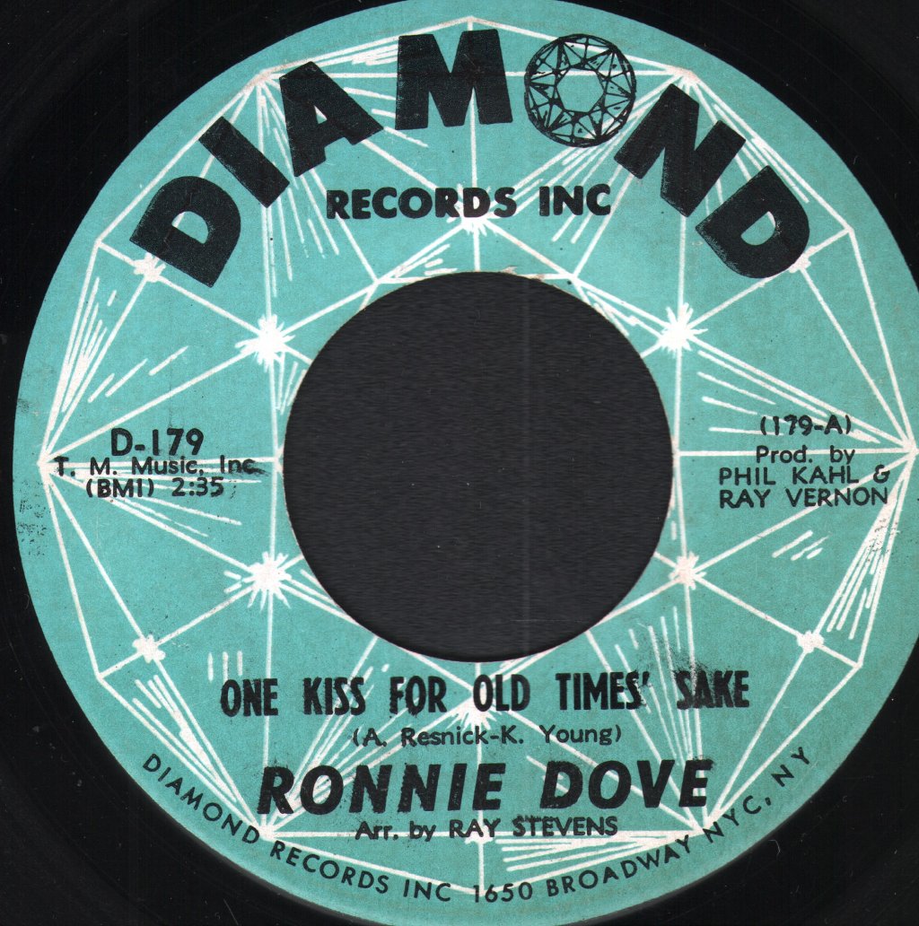 Ronnie Dove - One Kiss For Old Times' Sake - 7 Inch