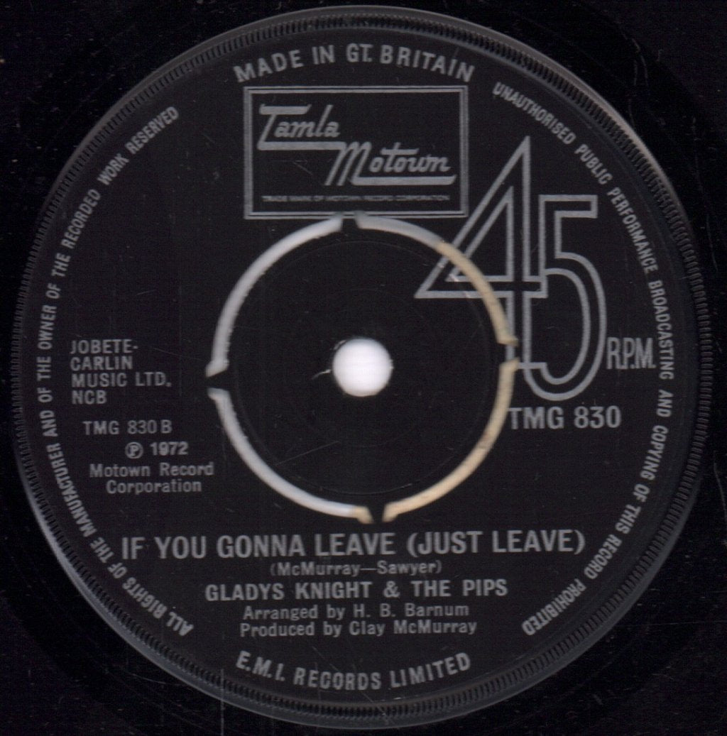 Gladys Knight And The Pips - Help Me Make It Through The Night - 7 Inch