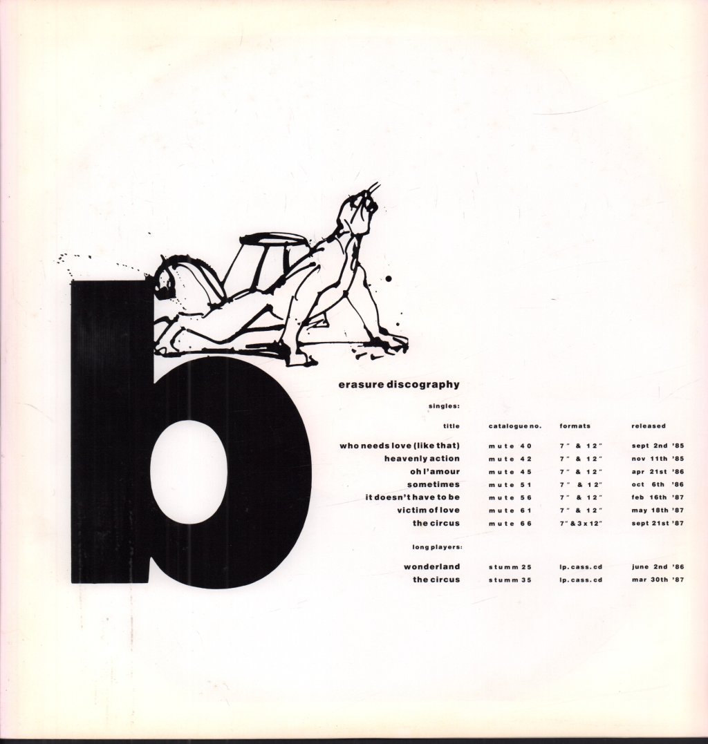 Erasure - Two Ring Circus - Double 12 Inch