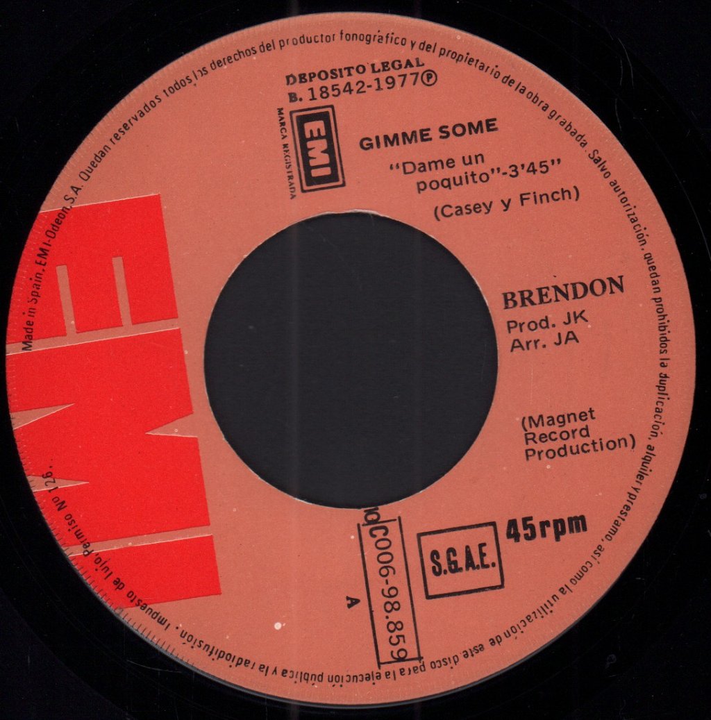 Brendon - Gimme Some - 7 Inch