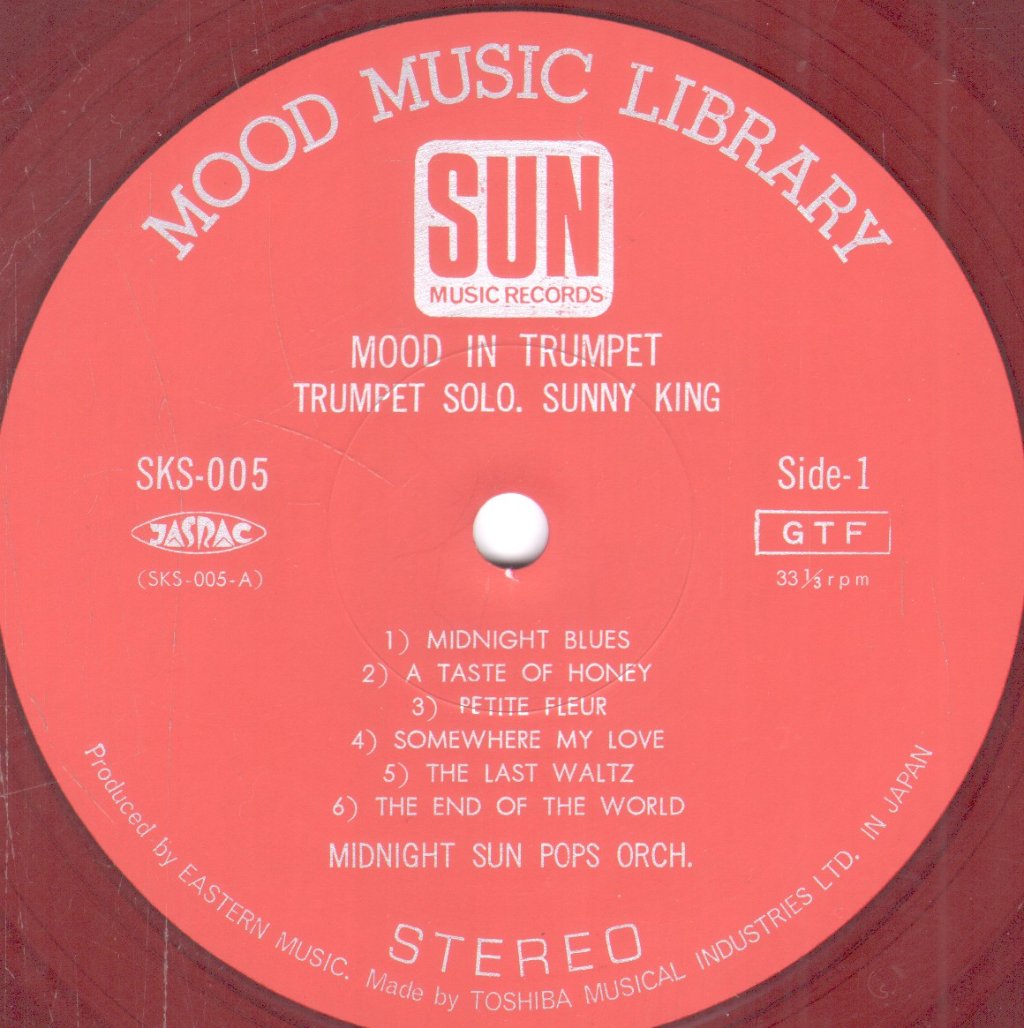 Midnight Sun Pops Orchestra / Sunny King - Mood In Trumpet - Lp