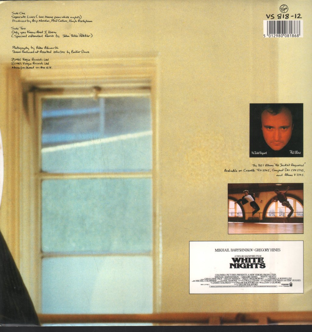 Phil Collins And Marilyn Martin - Separate Lives - 12 Inch
