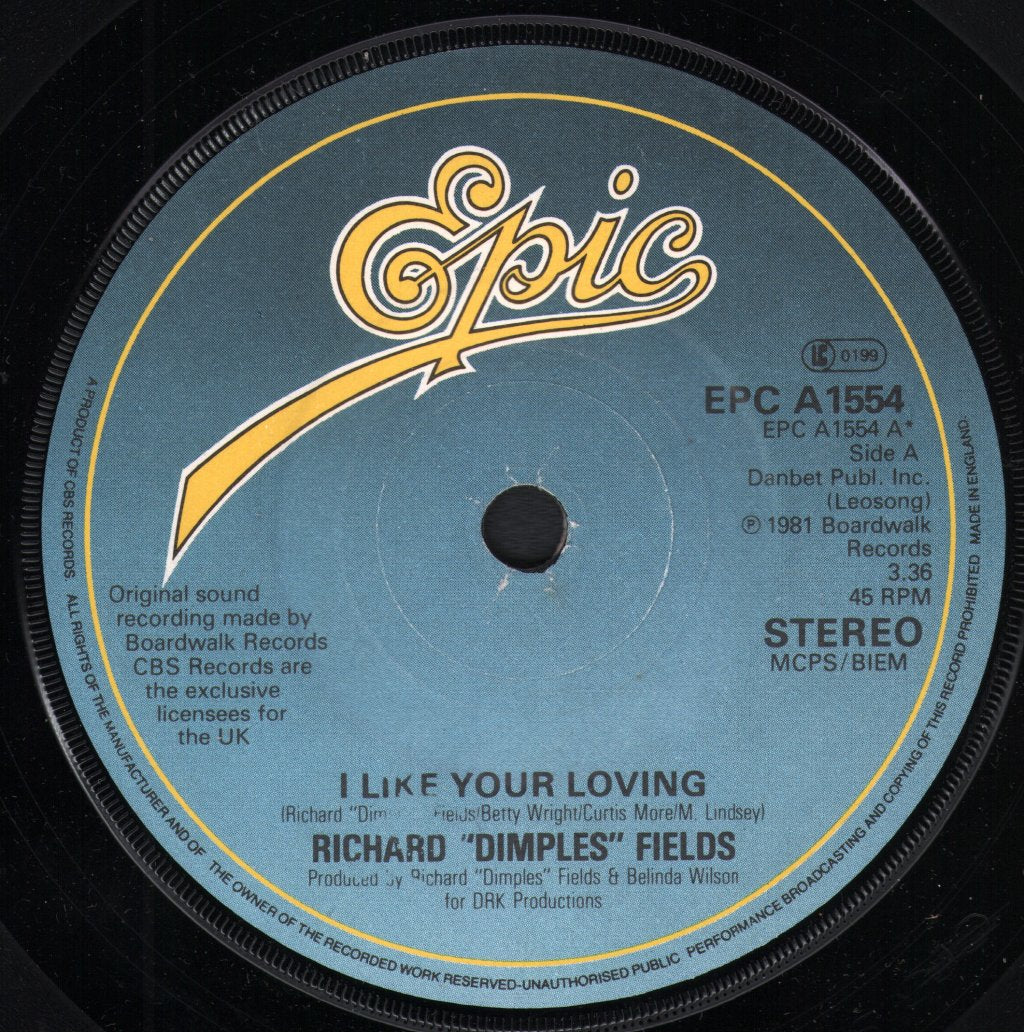 Richard Dimples Fields - I Like Your Loving - 7 Inch