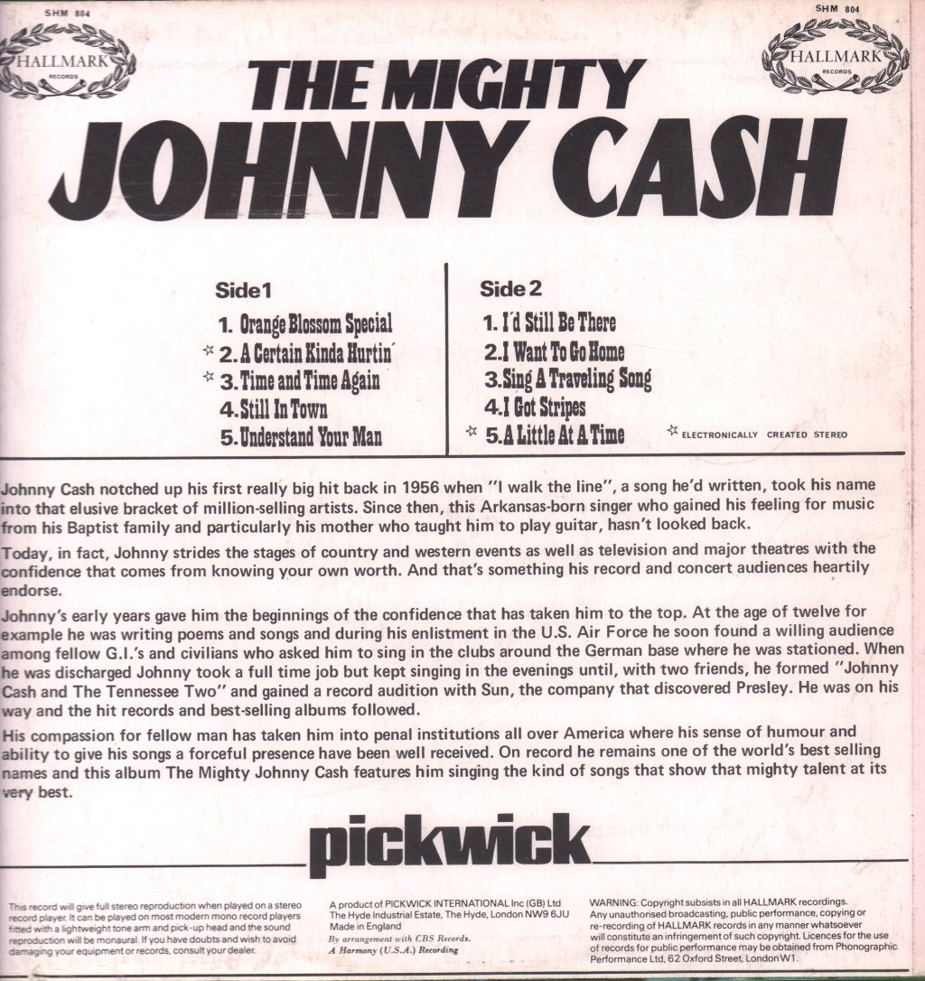 Johnny Cash - Mighty Johnny Cash - Lp