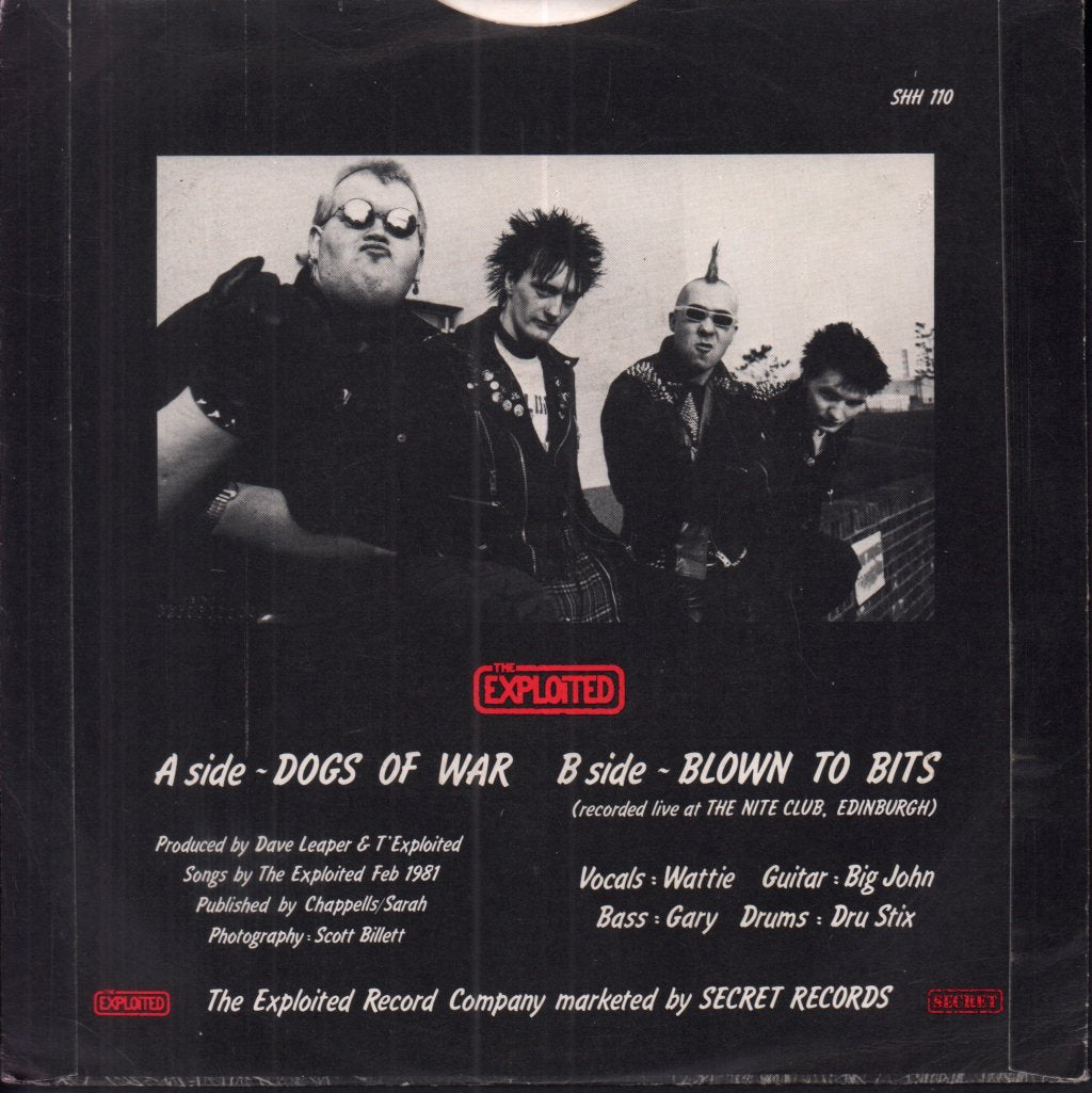 Exploited - Dogs Of War - 7 Inch