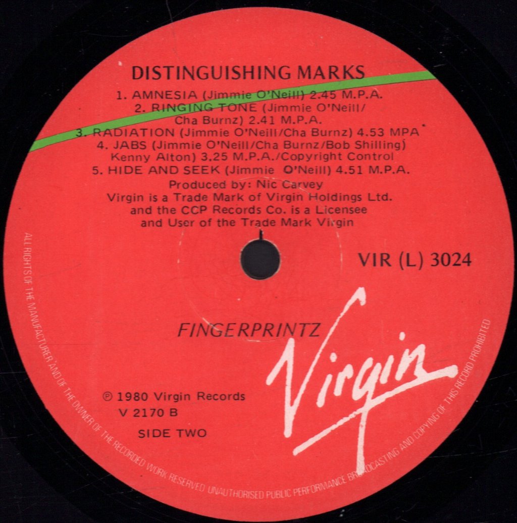 Fingerprintz - Distinguishing Marks - Lp