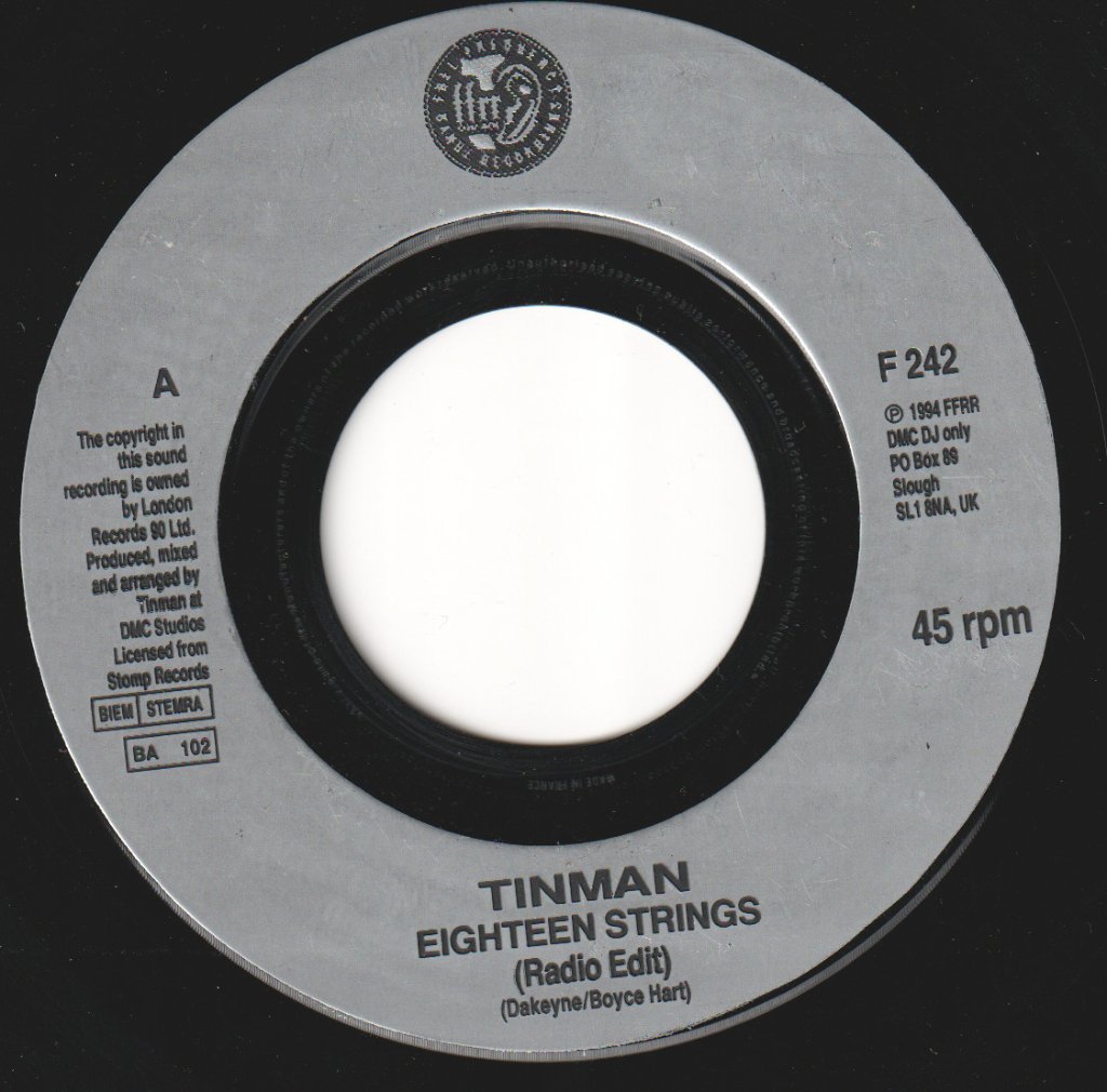Tinman - Eighteen Strings - 7 Inch