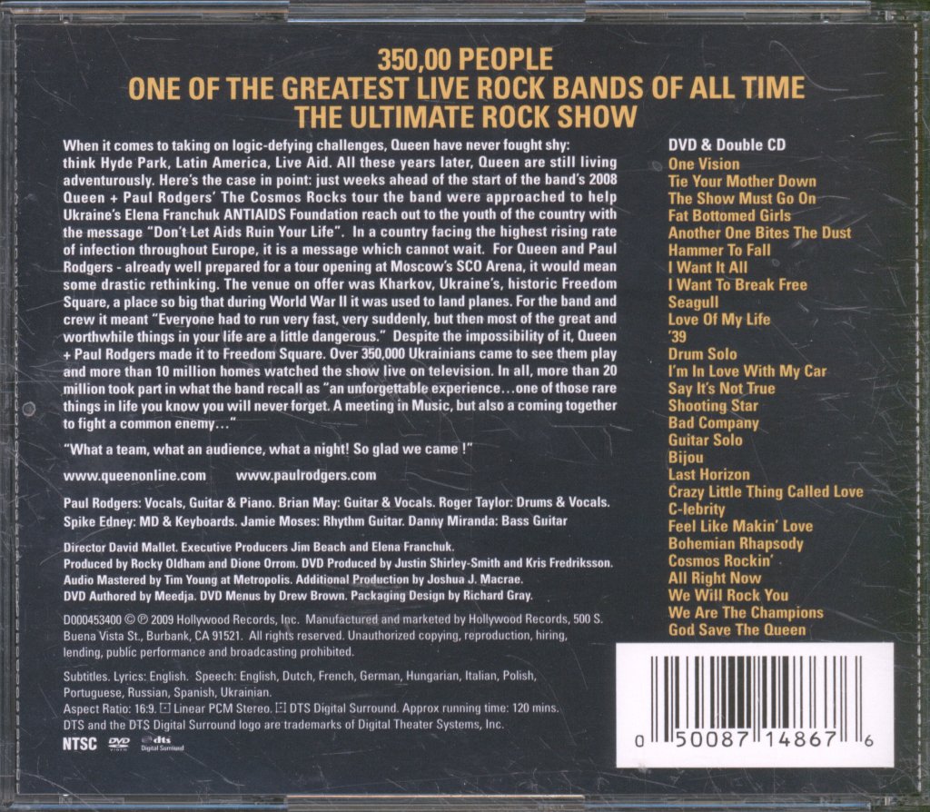 Queen And Paul Rodgers - Live In Ukraine - Cd/Dvd