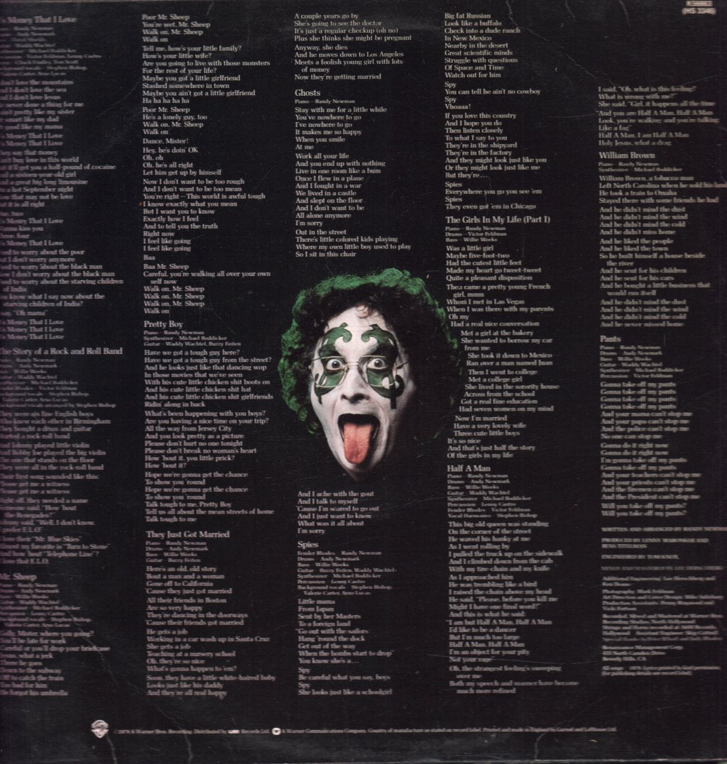 Randy Newman - Born Again - Lp