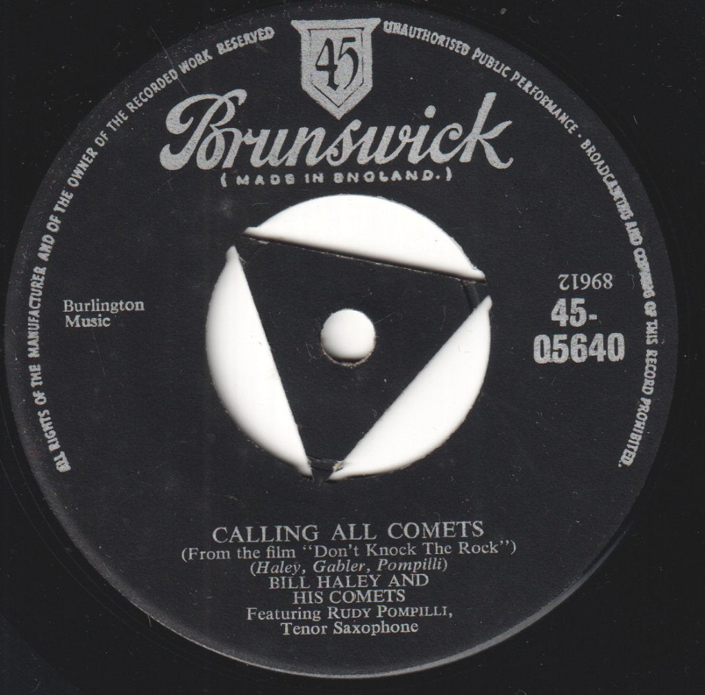 Bill Haley And His Comets - Don't Knock The Rock - 7 Inch