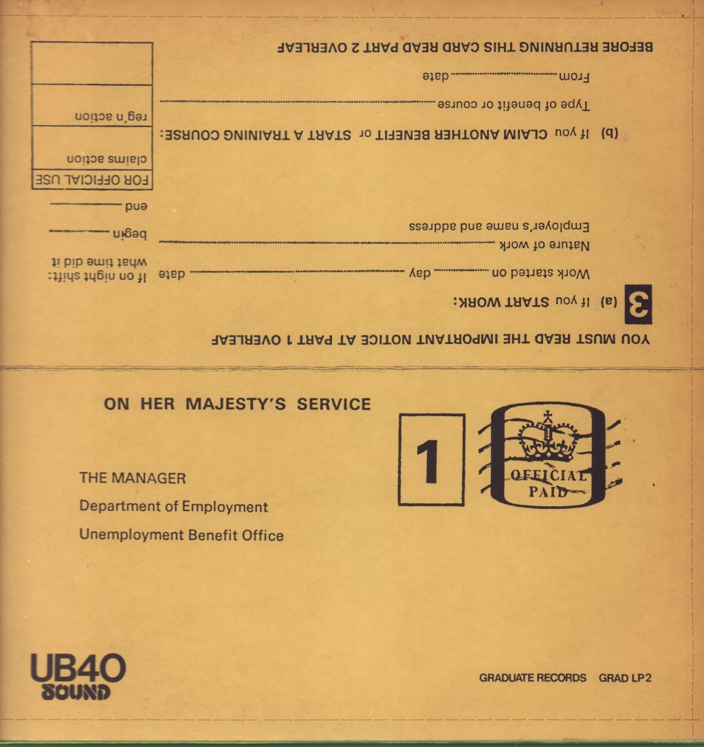 UB40 - Signing Off - Double Lp
