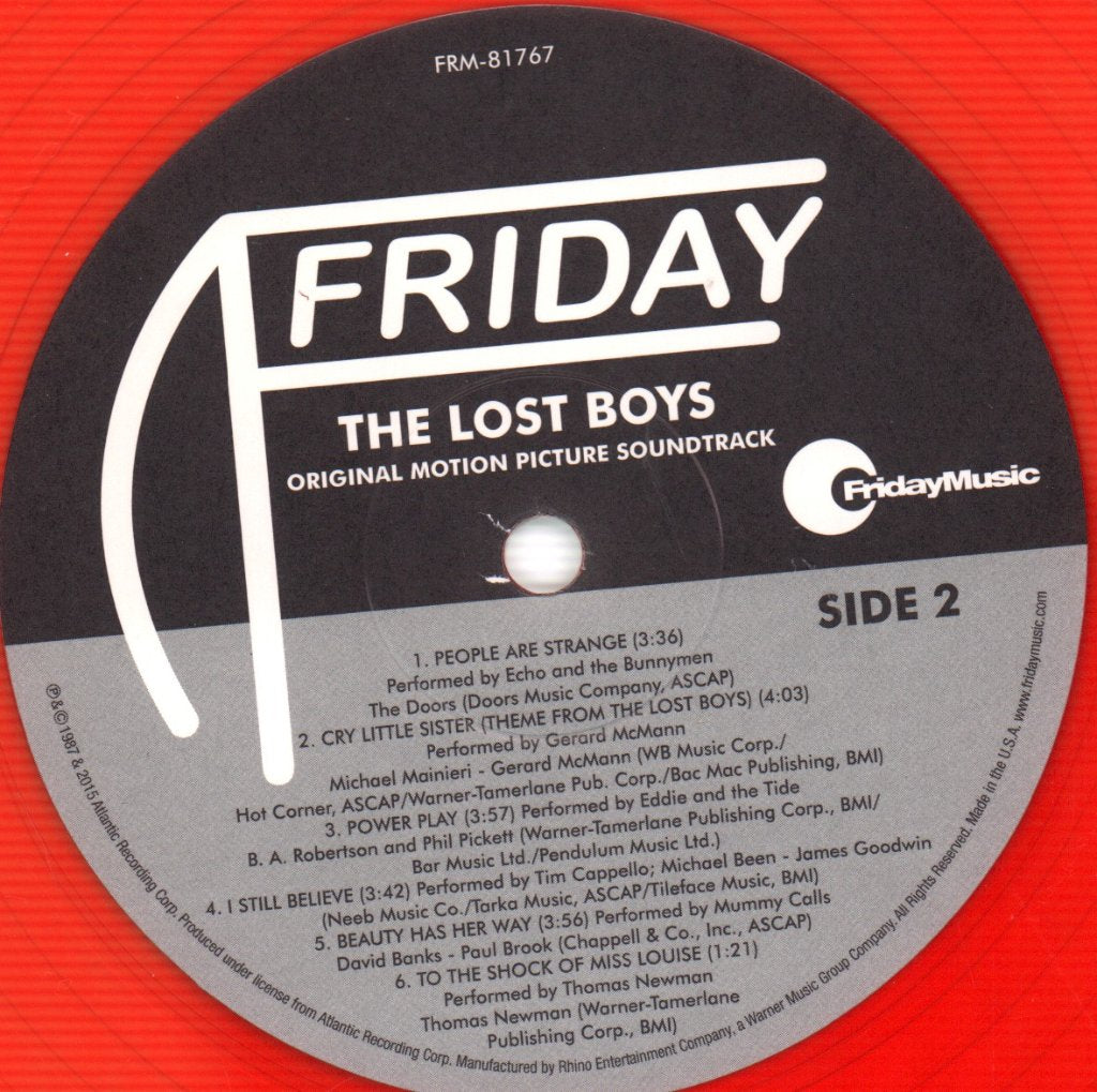 Various Artists - Lost Boys (Original Motion Picture Soundtrack) - Lp