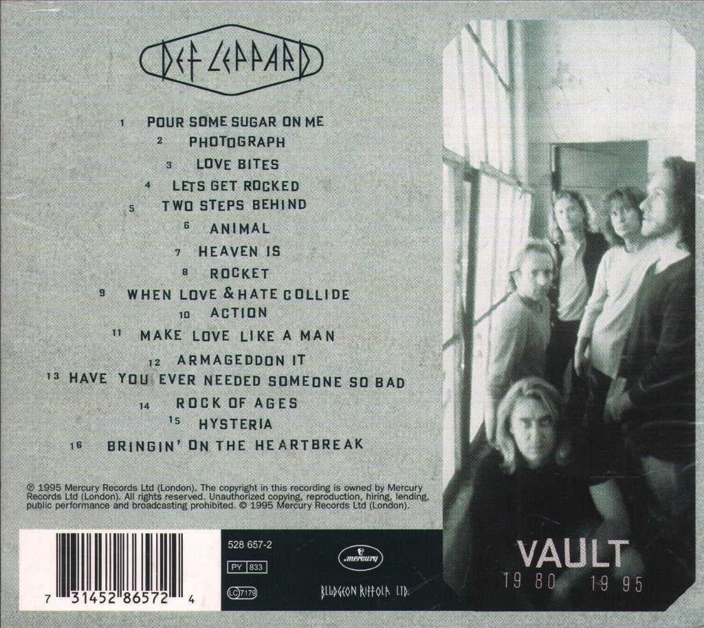 Def Leppard - Vault: Def Leppard Greatest Hits 1980-1995 - Double Cd