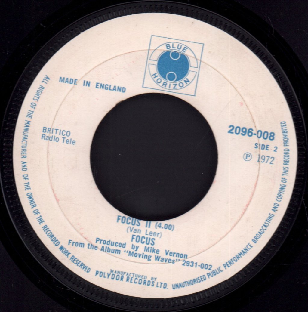 Focus - Tommy - 7 Inch