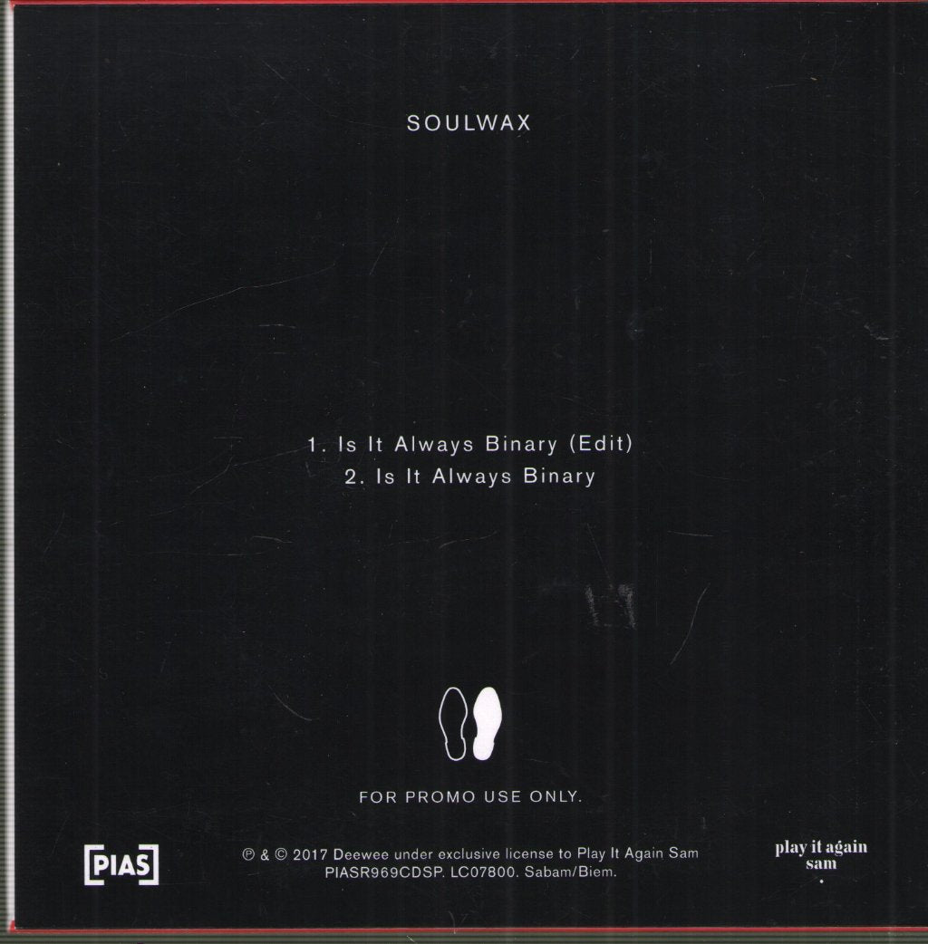 Soulwax - Is It Always Binary (Edit) - Cdr