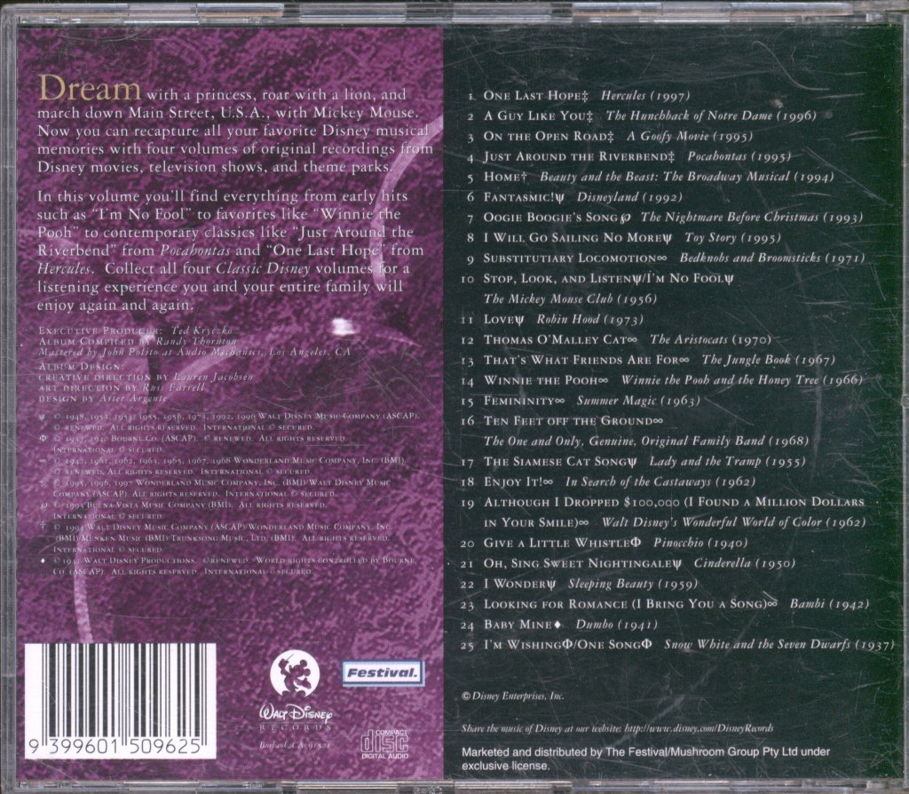 Various Artists - Classic Disney Volume IV - Cd