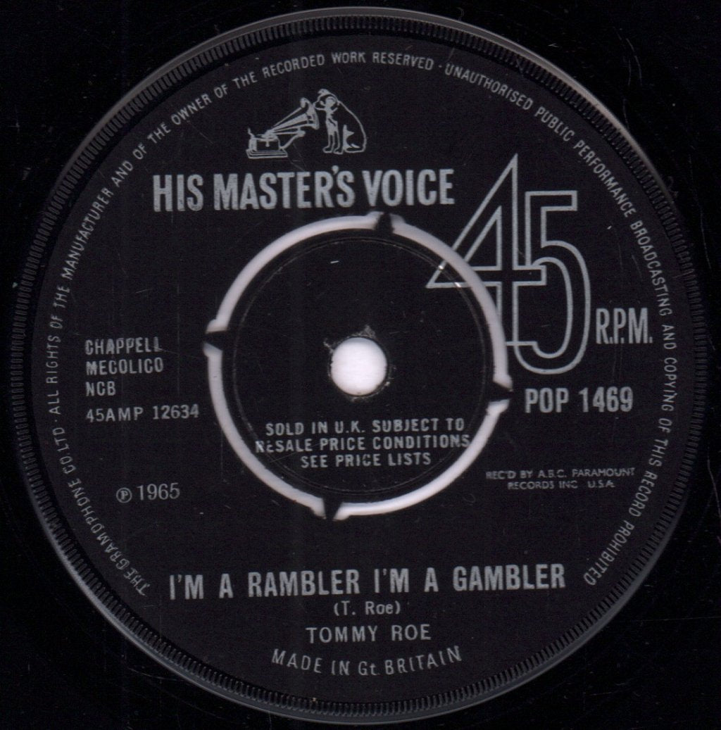 Tommy Roe - Doesn't Anybody Know My Name / I'm A Rambler, I'm A Gambler - 7 Inch