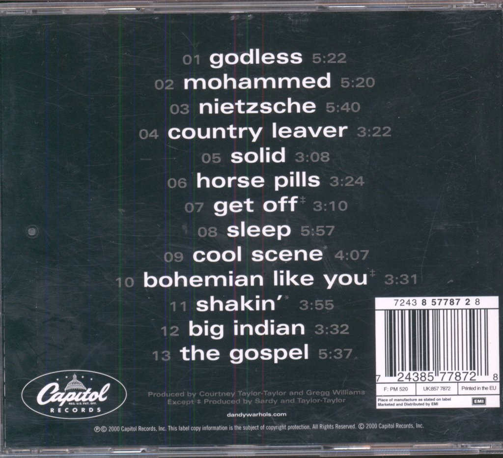 Dandy Warhols - Thirteen Tales From Urban Bohemia - Cd