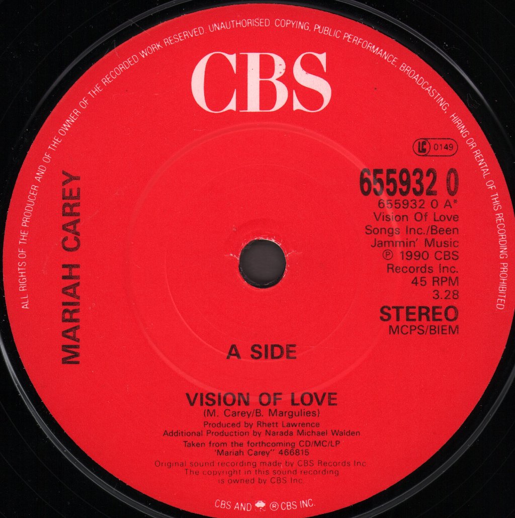 Mariah Carey - Vision Of Love - 7 Inch