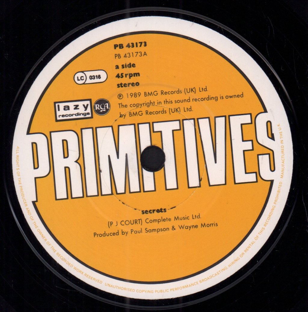 Primitives (Indie Band) - Secrets - 7 Inch