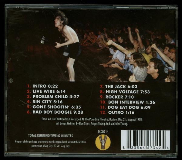 AC/DC - Paradise Theatre Boston 1978 - Cd