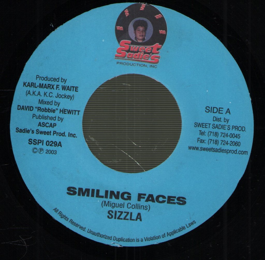 Sizzla / K.C. Jockey - Smiling Faces / Look Good Machine - 7 Inch