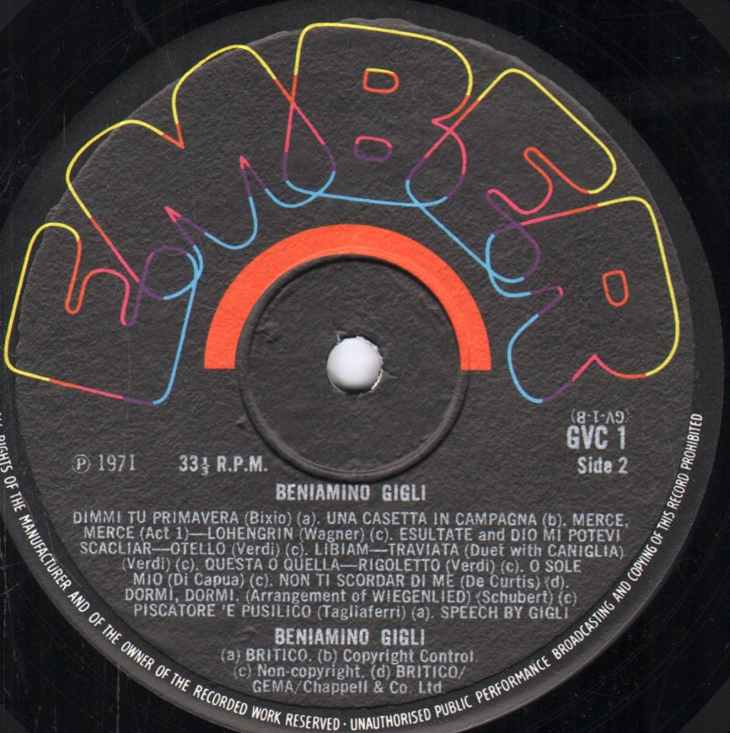 Beniamino Gigli - Beniamino Gigli - Lp