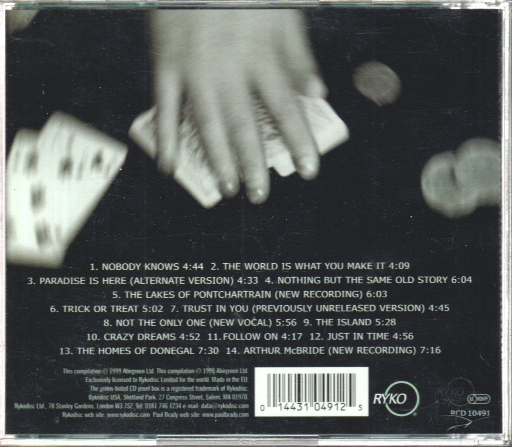 Paul Brady - Nobody Knows: The Best Of Paul Brady - Cd
