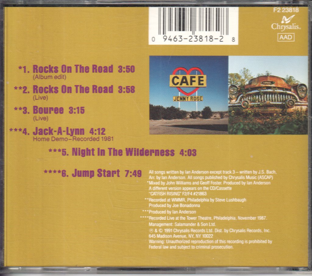 Jethro Tull - Rocks On The Road - Cd