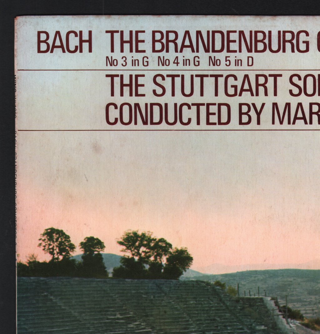 Stuttgart Soloists / Marcel Couraud - Bach - Brandenburg Concertos - Lp