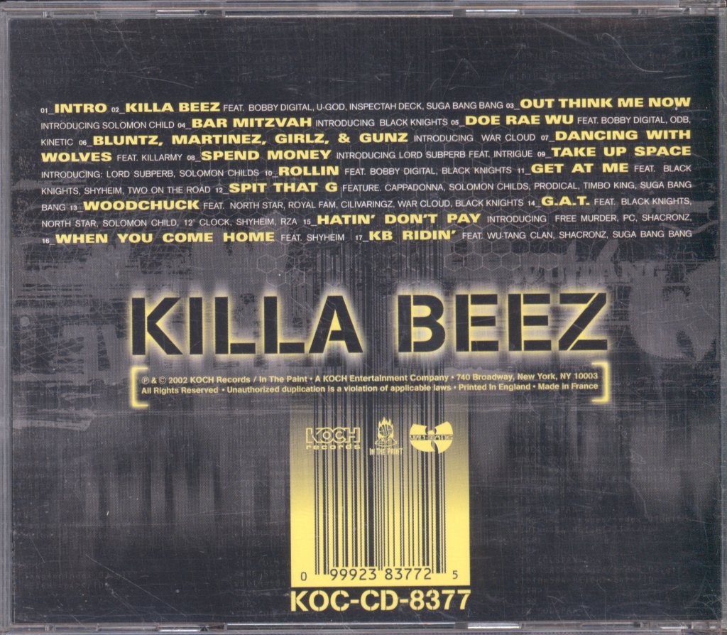 Wu-Tang Killa Bees - Sting - Cd