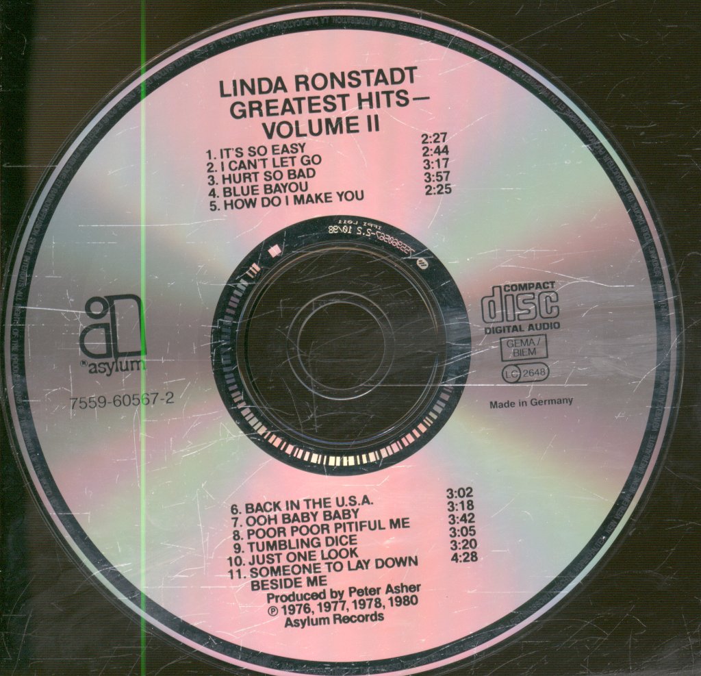 Linda Ronstadt - Greatest Hits Volume Two - Cd