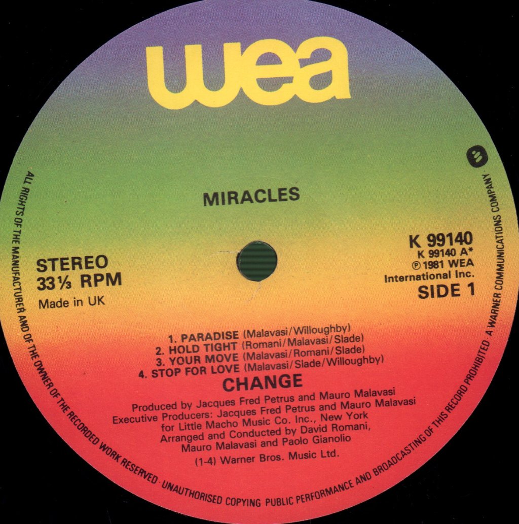 Change - Miracles - Lp