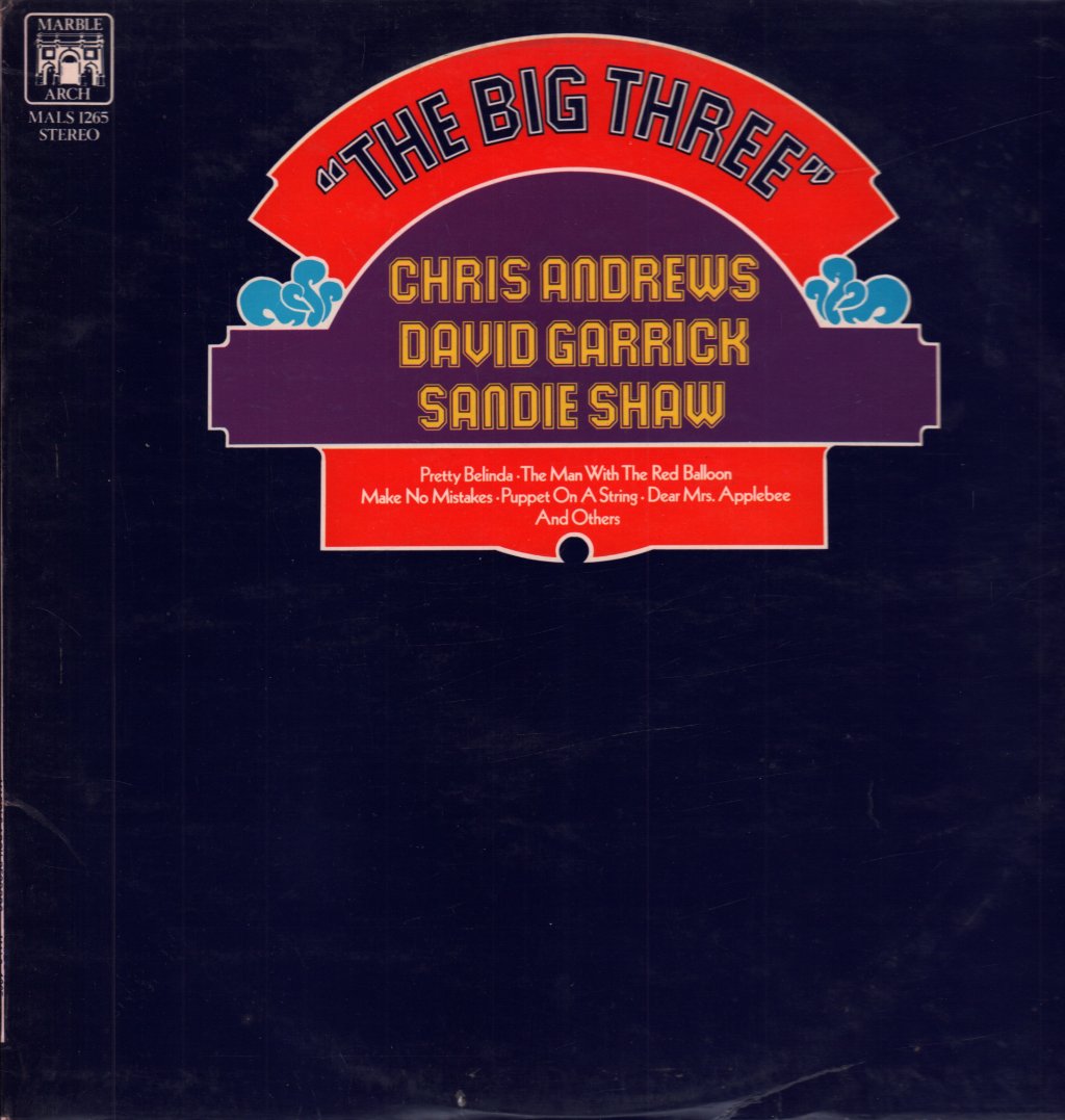 Chris Andrews/David Garrick/Sandie Shaw - Big Three - Lp