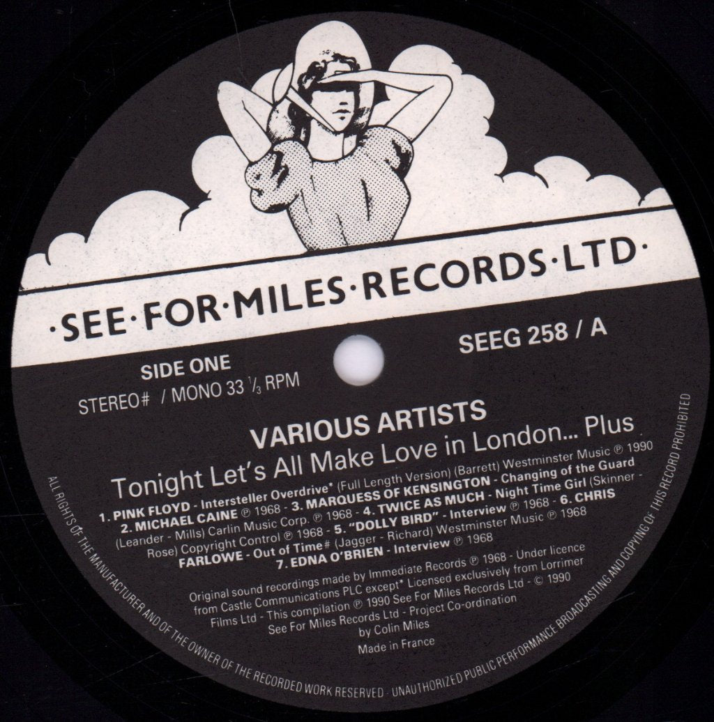 Various Artists - Tonite Let's All Make Love In London… Plus - Lp