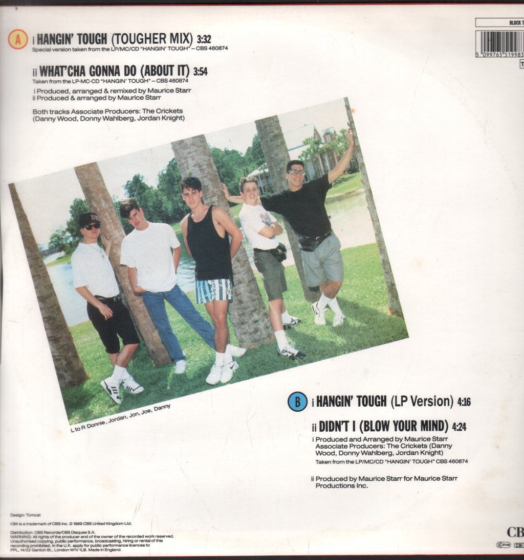New Kids On The Block - Hangin' Tough - 12 Inch