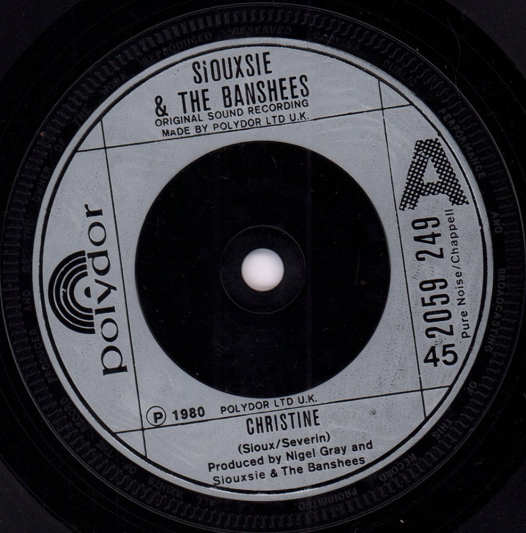 Siouxsie And The Banshees - Christine - 7 Inch