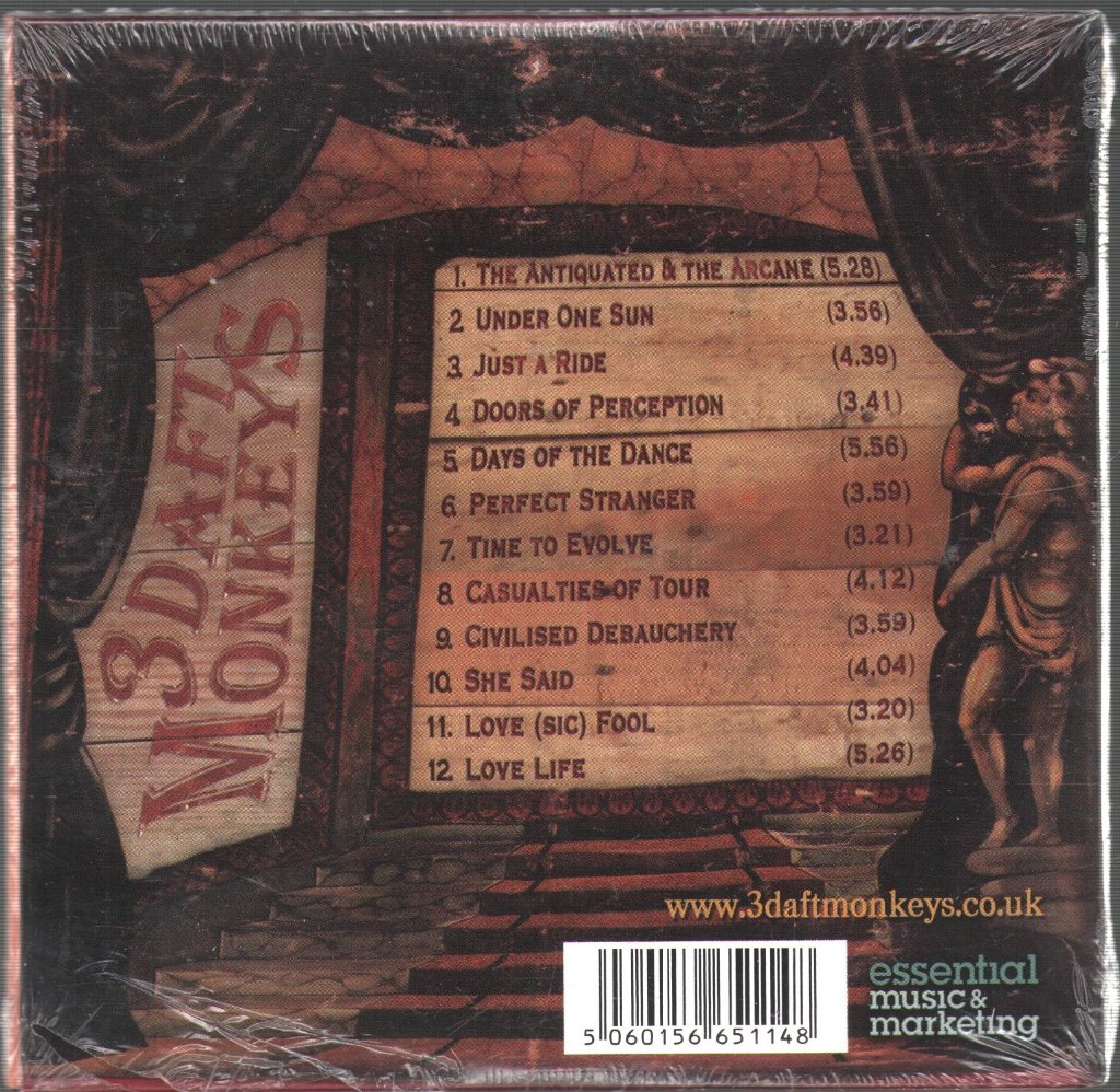 3 Daft Monkeys - Antiquated & The Arcane - Cd