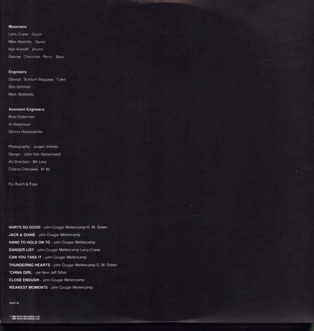 John Cougar - American Fool - Lp