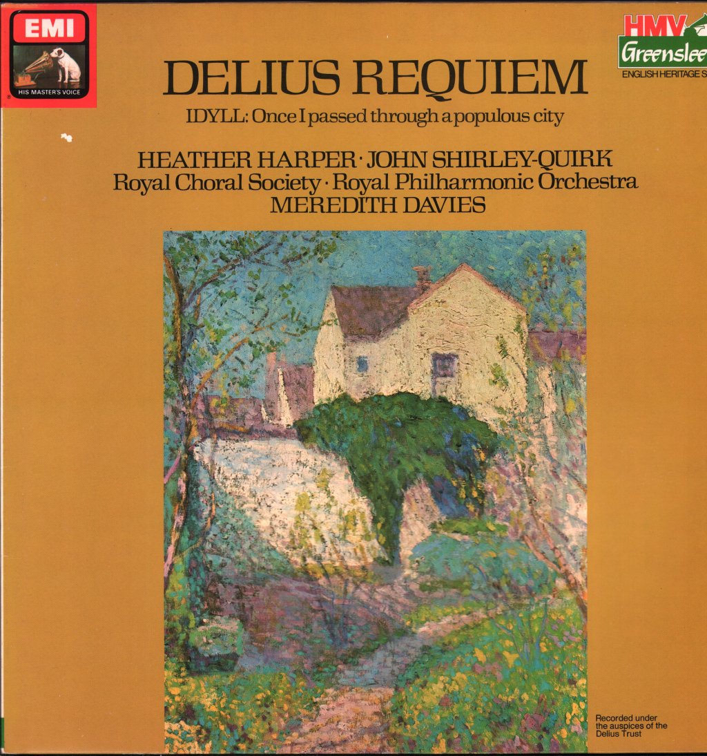 Heather Harper / John Shirley-Quirk / Meredith Davies / Royal Philharmonic Orchestra - Delius - Requiem / Idyll (Once I Passed Through A Populous City - Lp