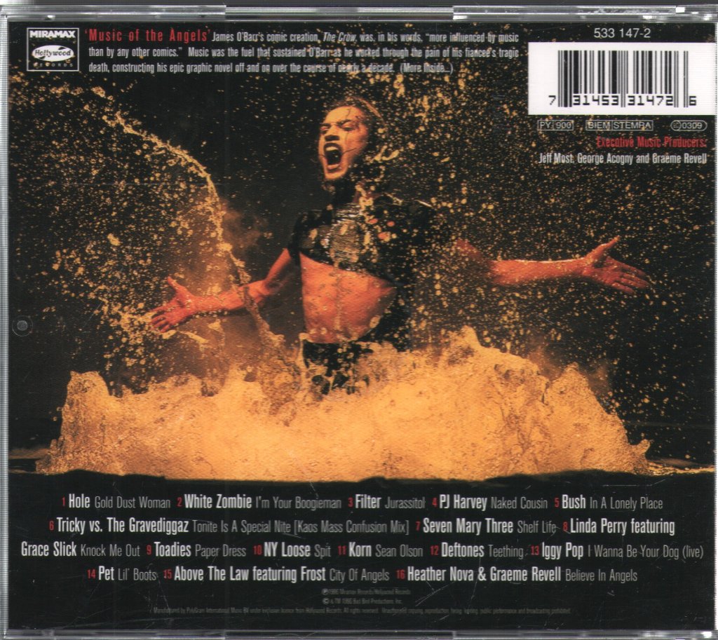 The Crow: City Of Angels - Original Motion Picture Soundtrack - Cd