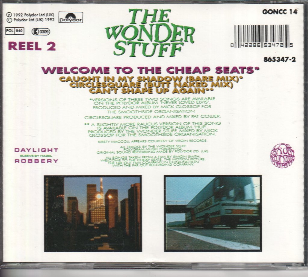 Wonder Stuff - Welcome To The Cheap Seats - Cd