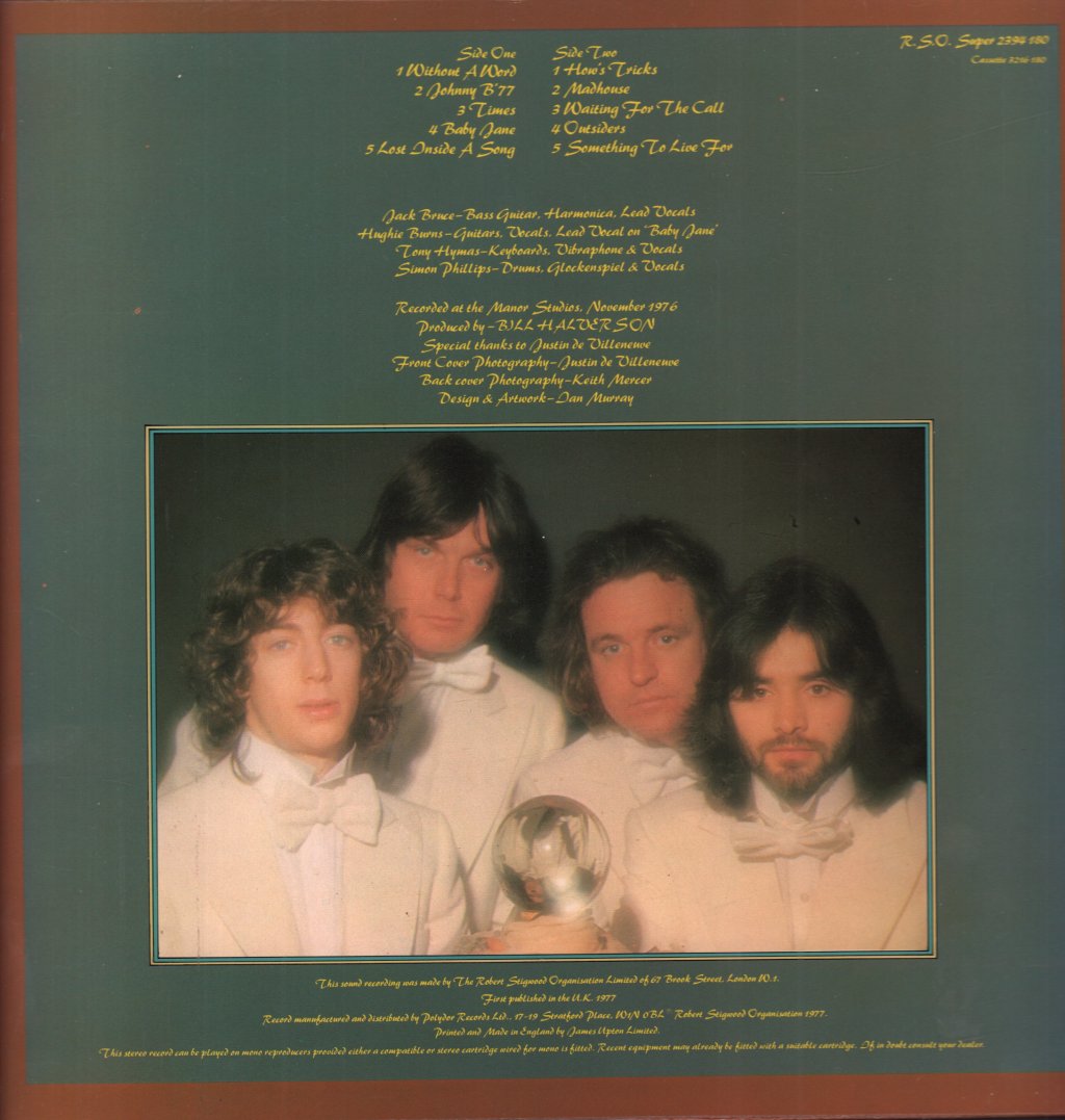 Jack Bruce Band - How's Tricks - Lp