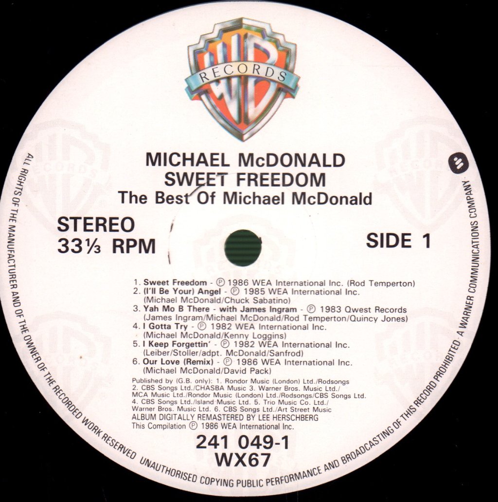 Michael McDonald - Sweet Freedom (Best Of) - Lp