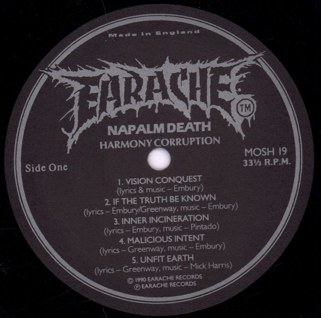 Napalm Death - Harmony Corruption - Double Lp