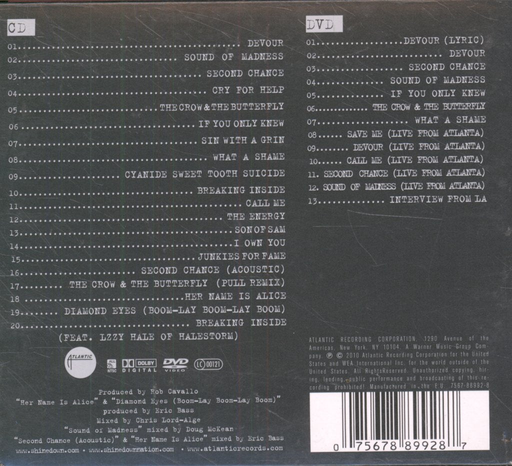 Shinedown - Sound Of Madness - Cd